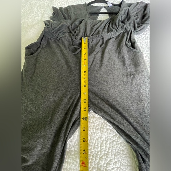 Womens Kyodan Charcoal Gray Jumpsuit with Drawstring waist and pockets Small - Picture 8 of 9